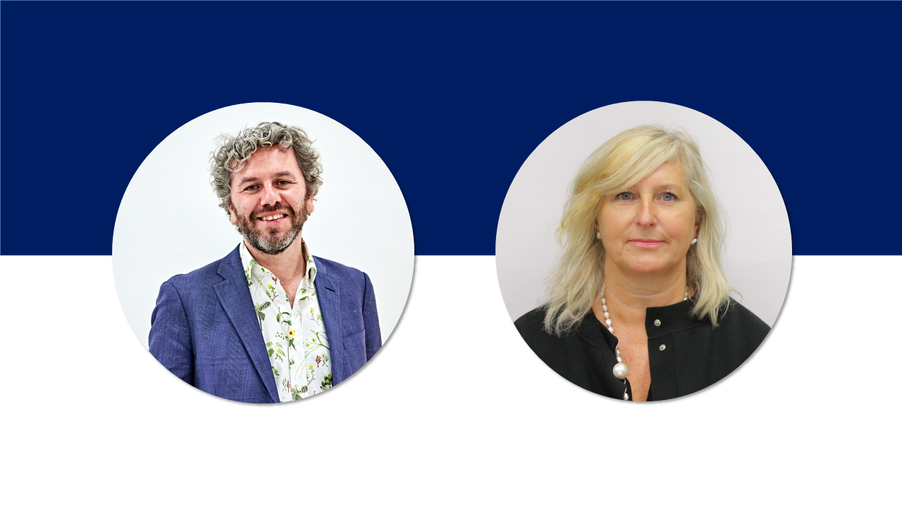 Headshots of Ollie Lloyd and Fiona Rodford