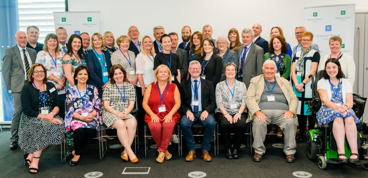 Group of winners of Weston Charity Awards